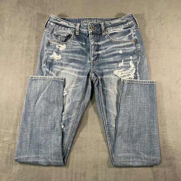 American Eagle Outfitters Denim - American Eagle Jeans Blue Women’s Size 2 Cotton Tomgirl Distressed Casual